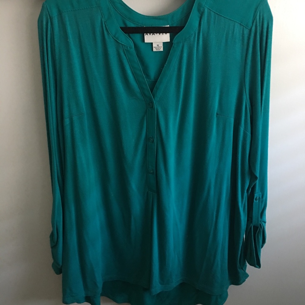 Ava & Viv teal Top